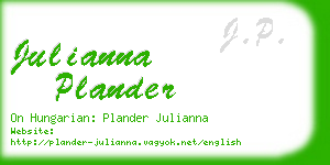 julianna plander business card